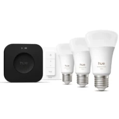 Philips Hue E27 Startsæt | White & Color Ambiance | Bridge Pro + Switch | 1100lm | 8.1W