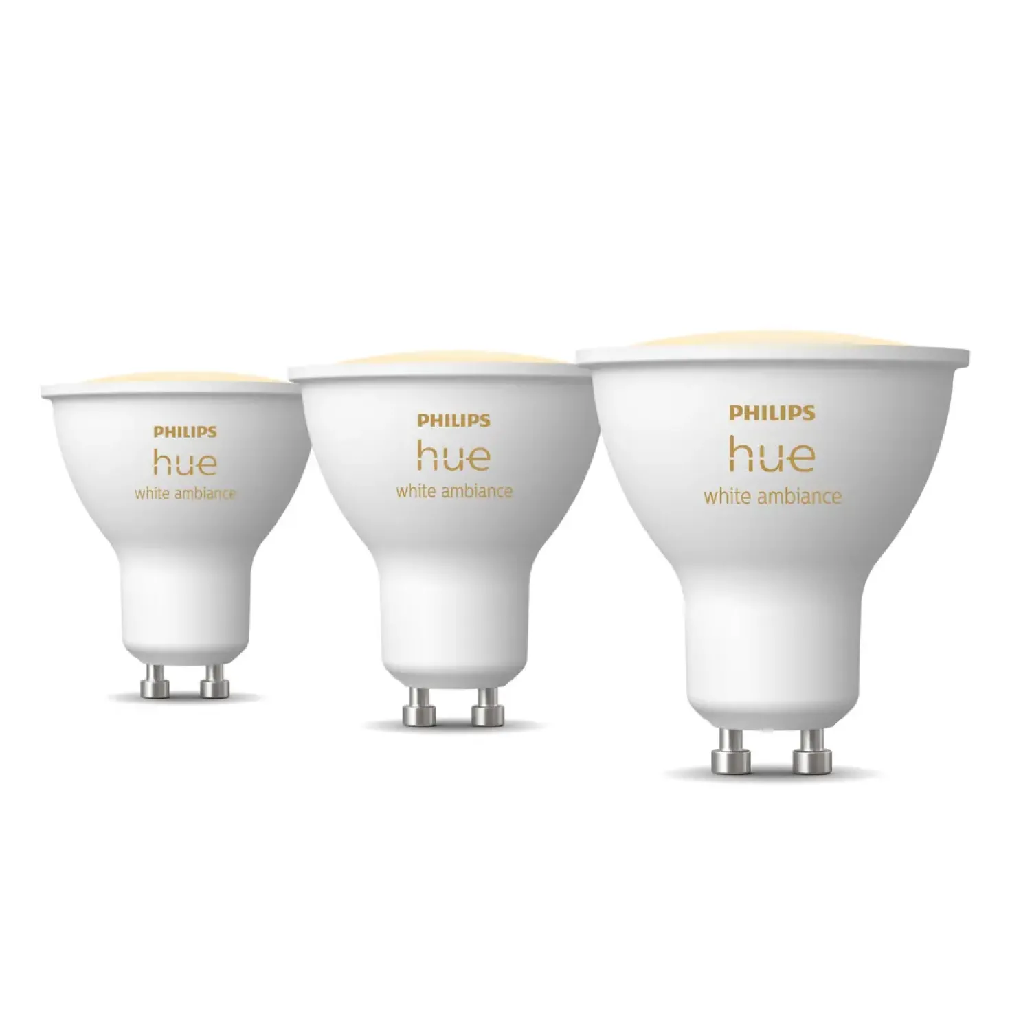 Philips Hue GU10 | 3-pak | White Ambiance | 400lm | 4,2W