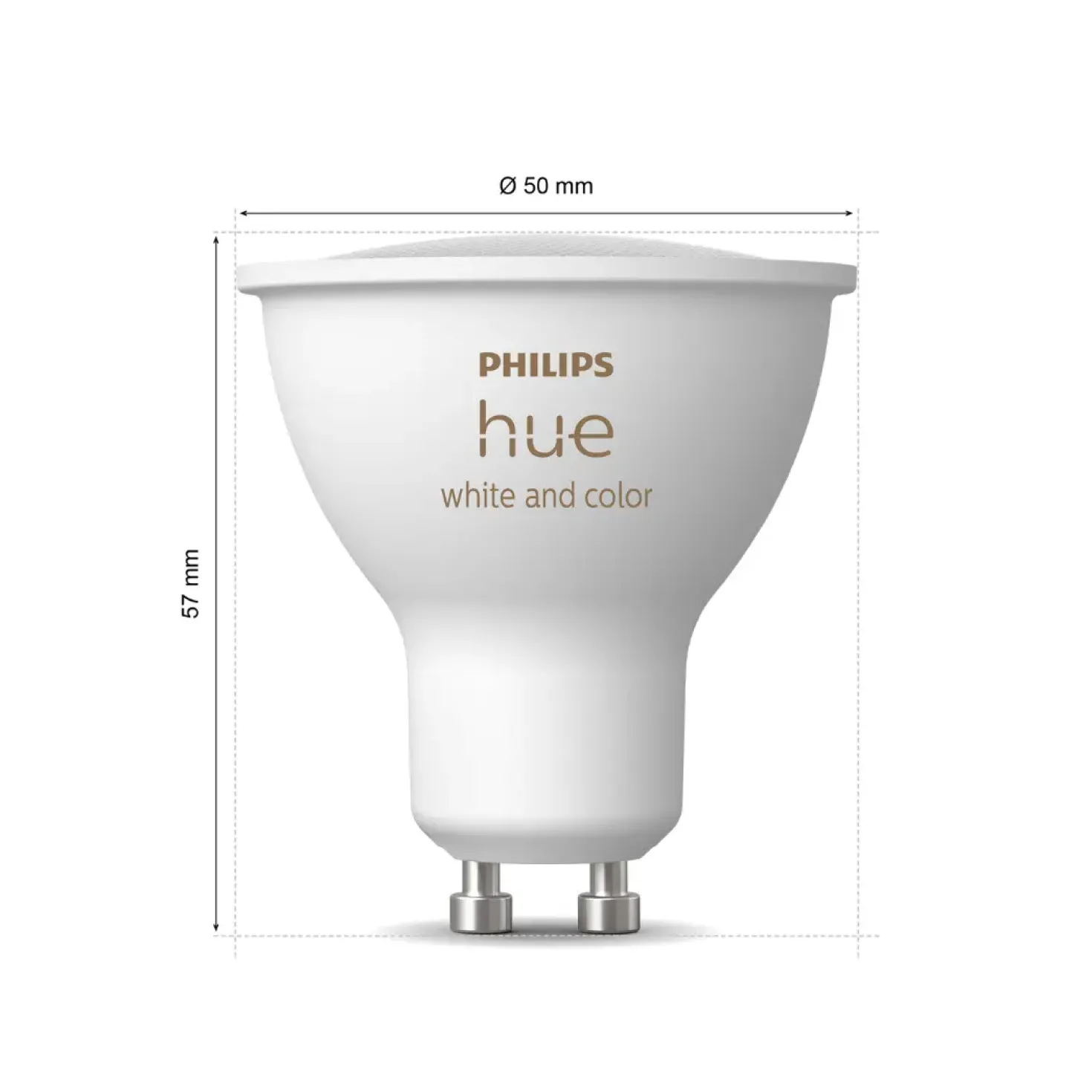 Philips Hue GU10 | 3-pak | White & Color Ambiance | 400lm | 4,2W