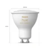 Philips Hue GU10 Startsæt | 10-Pak | White Ambiance | Bridge + Switch | 400lm | 4,2W
