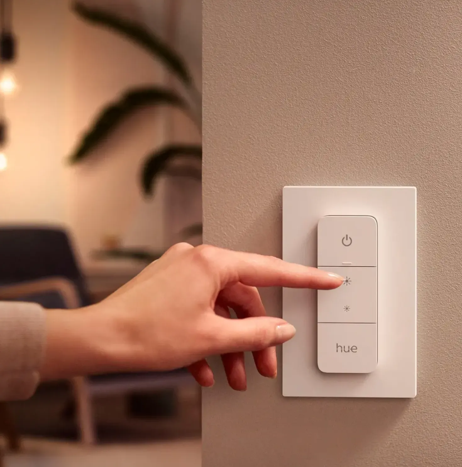 Philips Hue GU10 Startsæt | 10-Pak | White Ambiance | Bridge + Switch | 400lm | 4,2W