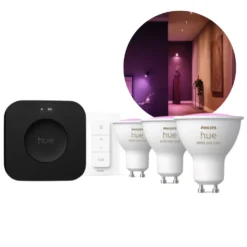 Philips Hue GU10 Startsæt | White & Color Ambiance | Bridge Pro + Switch | 400lm | 4.2W