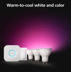 Philips Hue GU10 Startsæt | White & Color Ambiance | Bridge + Switch | 400lm | 4,2W