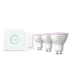 Philips Hue GU10 Startsæt | White & Color Ambiance | Bridge + Switch | 400lm | 4,2W