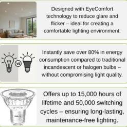 Philips LED Spot GU10 | 6-pak | 4,6W | 390lm | 4000K