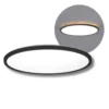 Plafond Lampe | Ø225 | 3CCT | 1140lm | 12W | IP54 | NIVERA | Sort