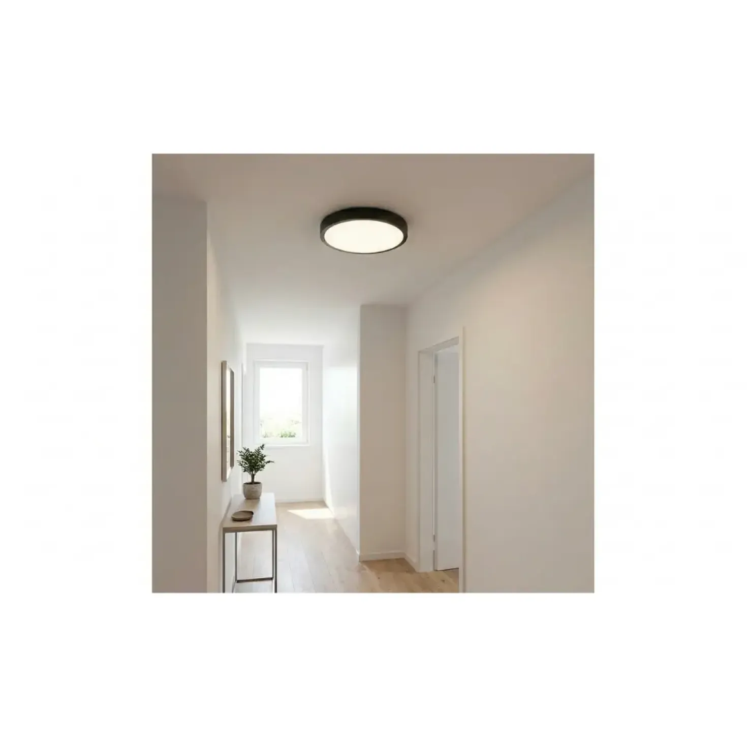 Plafond Lampe | Ø300mm | 2XE27 | Sort
