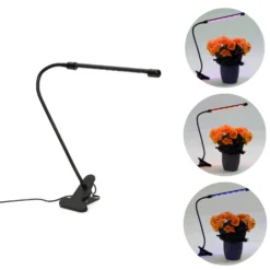 Plantelys Lampe | 2-Pak | 1,79 PPF | 3W | 1 Lyselement | Klemme | USB-A | Sort