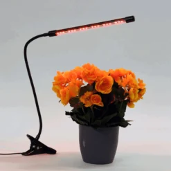 Plantelys Lampe | 2-Pak | 1,79 PPF | 3W | 1 Lyselement | Klemme | USB-A | Sort