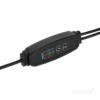 Plantelys Lampe | 2 pak | 7,6 PPF | 8W | 2 Ring Lyselementer | Timer | VITARO RING2 CLIP | Sort
