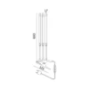 Plantelys Lampe | 23 PPF | 10W | 3 Lyselementer | VITARO 3 CLIP | Sort