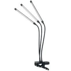 Plantelys Lampe | 23 PPF | 10W | 3 Lyselementer | VITARO 3 CLIP | Sort