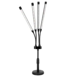 Plantelys Lampe | 23 PPF | 10W | 4 Lyselementer | VITARO 4ST MINI | Sort