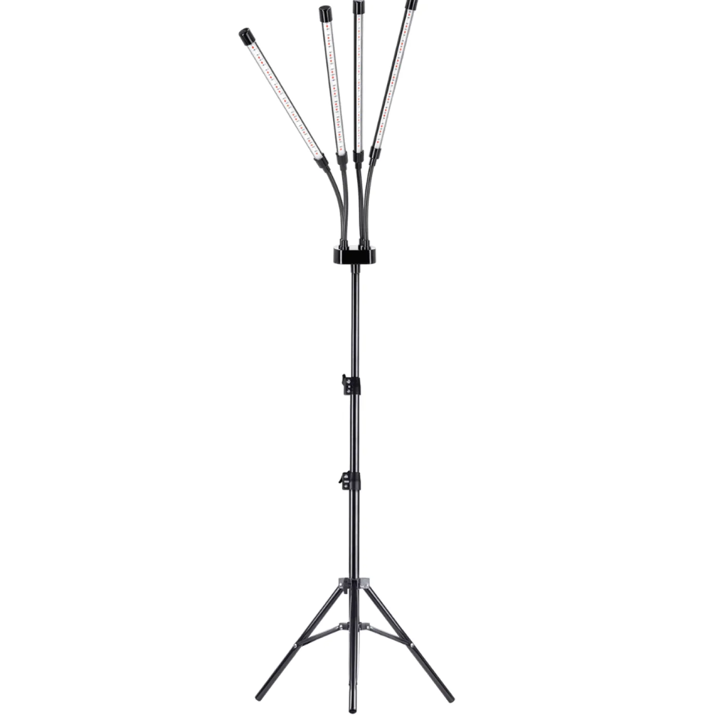 Plantelys Lampe | 69 PPF | 30W | 4 Lyselementer | VITARO 4ST | Sort