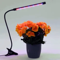 Plantelys Lampe | 1,79 PPF | 3W | 1 Lyselement | Klemme | USB-A | Sort