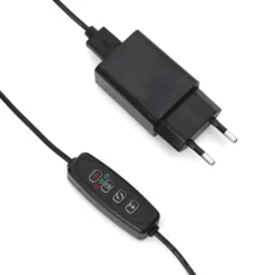 Plantelys Lampe | 1,79 PPF | 3W | 1 Lyselement | Klemme | USB-A | Sort