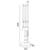 Plantelys Lampe | 23 PPF | 10W | 3 lyselementer | VITARO 3ST MINI | Sort
