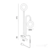 Plantelys Lampe | 7,6 PPF | 8W | 2 Ring Lyselementer | Timer | VITARO RING2 CLIP | Sort