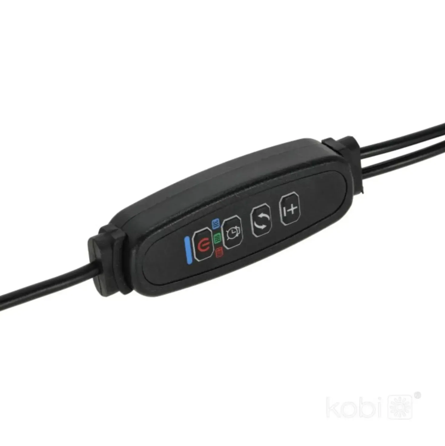 Plantelys Lampe | 7,6 PPF | 8W | 2 Ring Lyselementer | Timer | VITARO RING2 CLIP | Sort