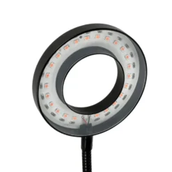 Plantelys Lampe | 7,6 PPF | 8W | 2 Ring Lyselementer | Timer | VITARO RING2 CLIP | Sort