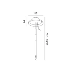 Plantelys Lampe på Spyd | 2-Pak | 4,6 PPF | 5W | Justerbar højde | USB-A | VERDI | Hvid