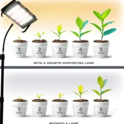 Plantelys Projektør | 60 PPF | 45W | Tripod | FIRON | Sort