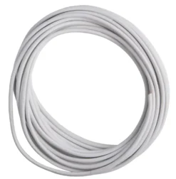 Plastkappeledning | Flad | 2x0,75 mm² | 5m | Hvid