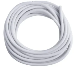 Plastkappeledning | Rund | 3G0,75 mm² | 5m | Hvid
