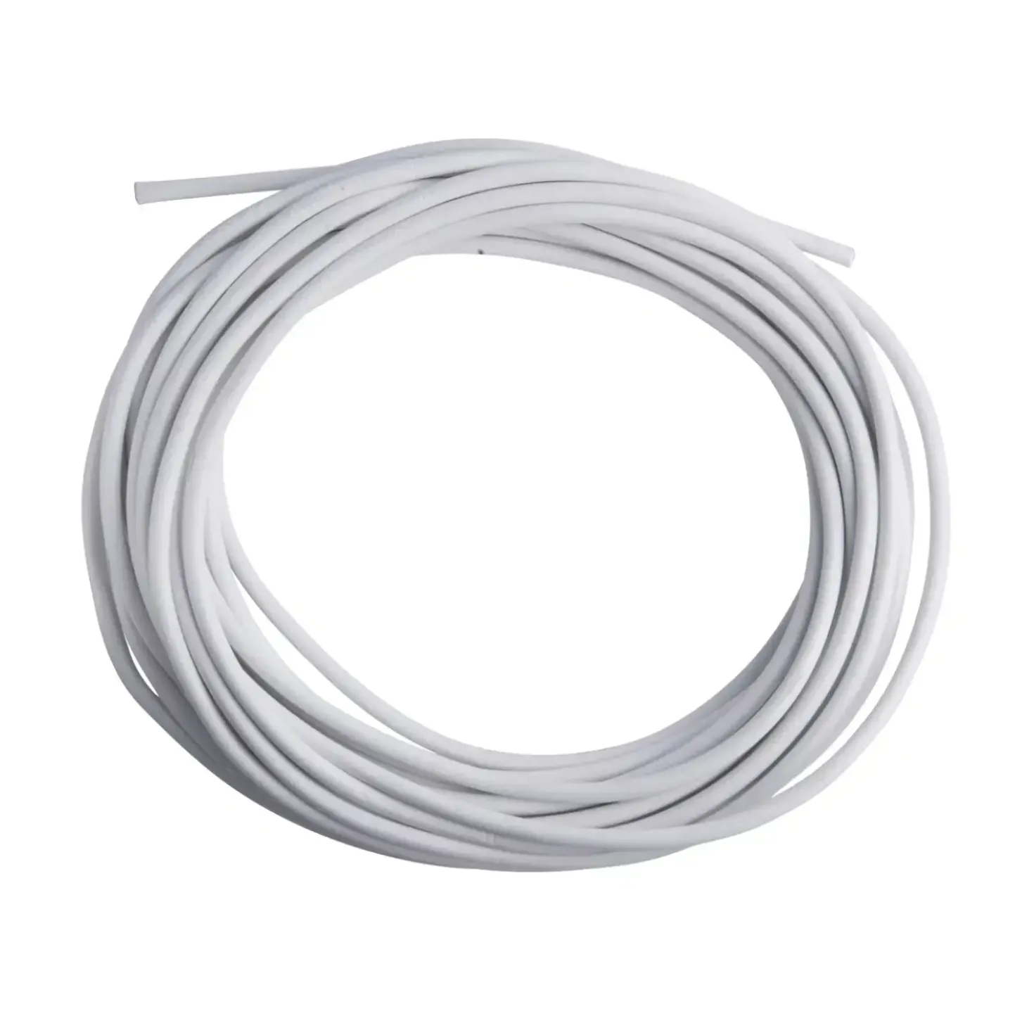 Plastkappeledning Rund 2x0,75mm² 25 meter| Hvid