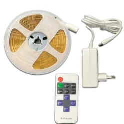 Plug n Play COB LED Strip 24V | 5m | 8mm | 3000K | 315lm/m | 6.6W/m | IP20