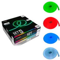 Plug n Play Neon LED Strip 12V | 5m | 8mm | RGB | 3.6W/m | IP67