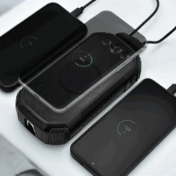 Powerbank solcelle | Fast Charging | USB C / A | 20.000 mAh
