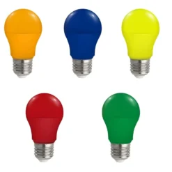 RØD LED Pære | E27 | 4.9W | Farvede Pære
