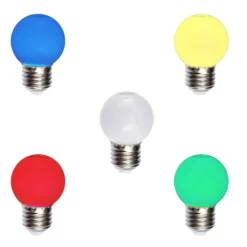 Rød LED Pære | Rainbow | E27 1w
