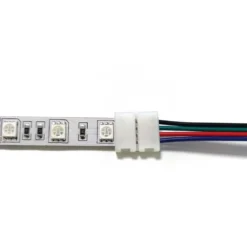 RGB Tilslutningsledning | 10mm | IP20 | SMD LED Strip | 4 Pin | Flerfarvet