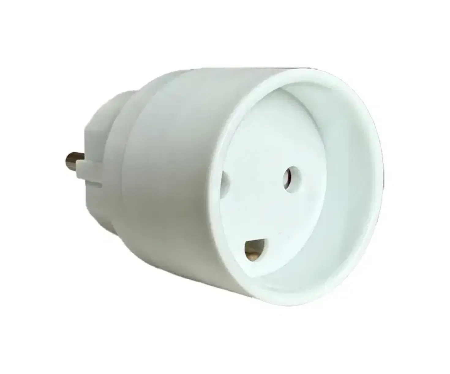 Schuko adapter til DK med jord | 250 V | 16 A | 3680 W | Hvid