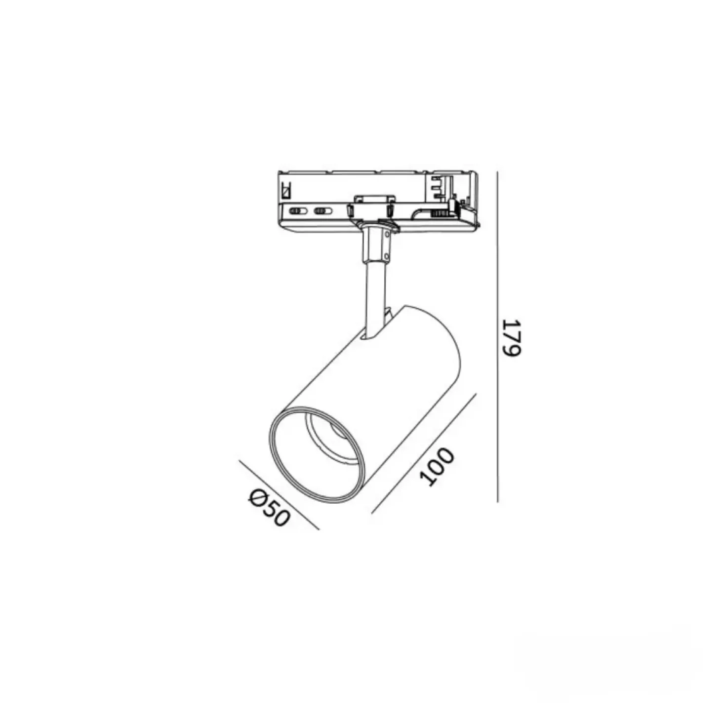 Skinnespot | CCT | 900lm | 10W | 3-Faset | CORE | Sort