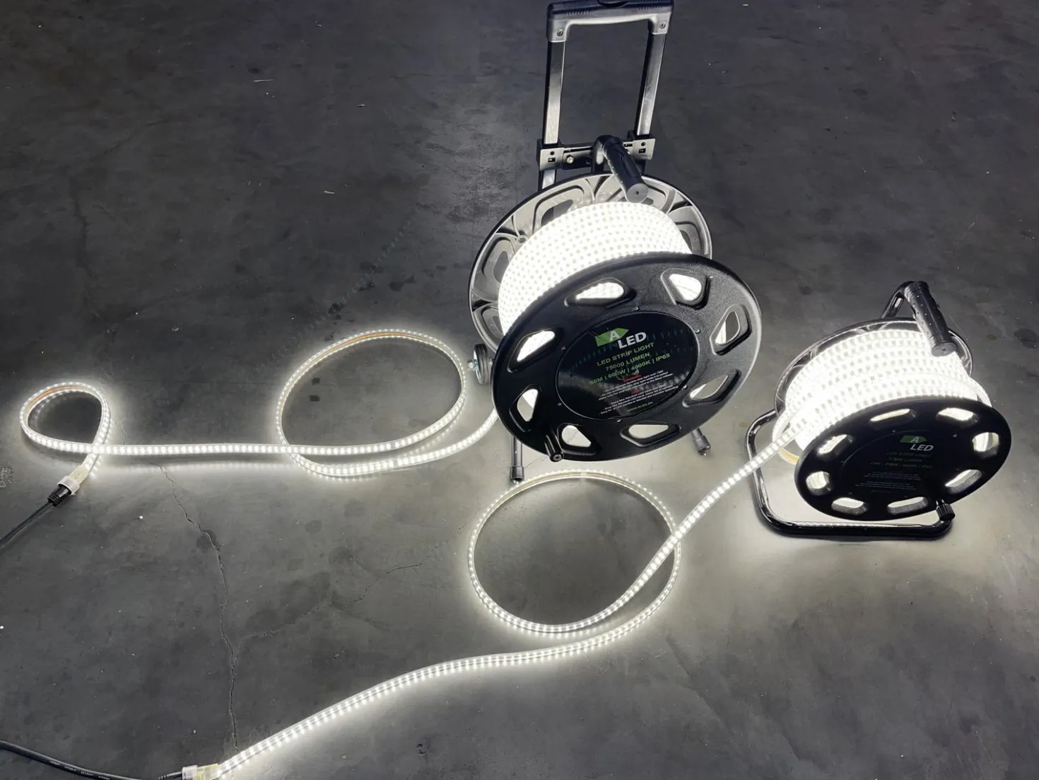 SMD LED Strip Tromle 230V | 50m | 4000K | 1500lm/m | 12W/m | IP65 | PREMIUM