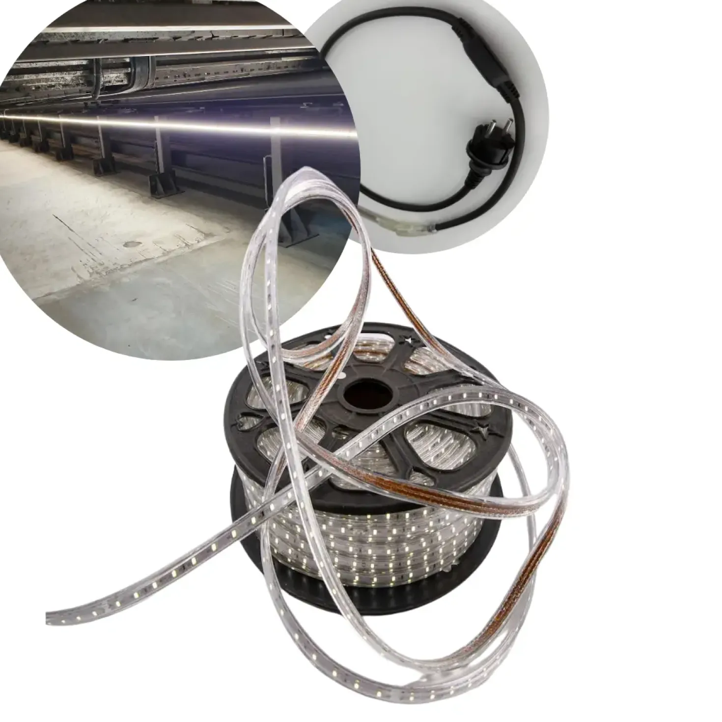 SMD LED Strip 230V | 50m | 4000K | 450lm/m | 5W/m | IP67 | BUDGET