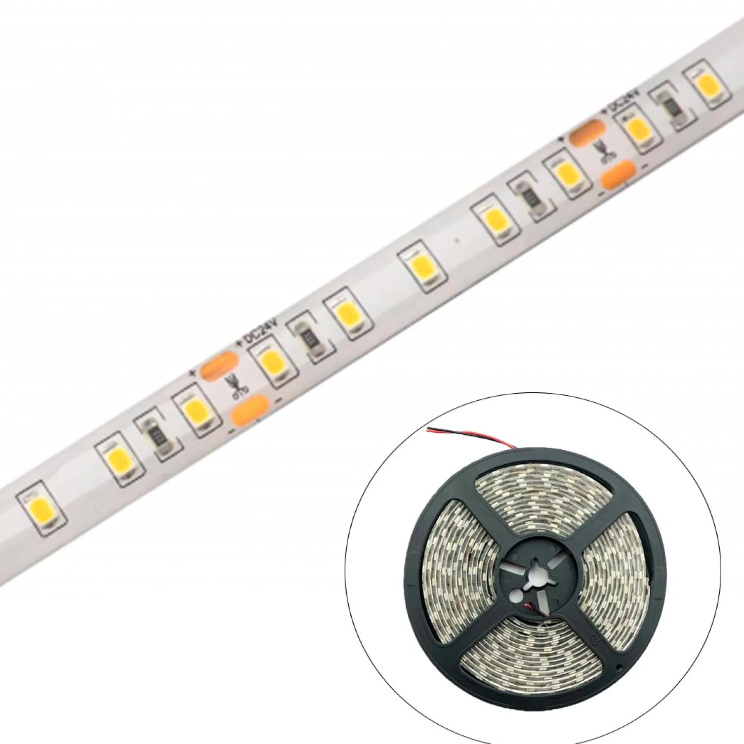 SMD LED Strip 24V | 5m | 10mm | 4000K | 1800lm/m | 18W/m | IP65