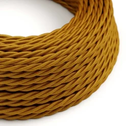 Snoet Stofledning Guld | Creative Cables | 5 Meter | 3x0.75mm2
