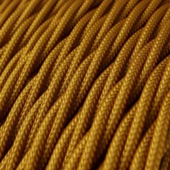Snoet Stofledning Guld | Creative Cables | 5 Meter | 3x0.75mm2