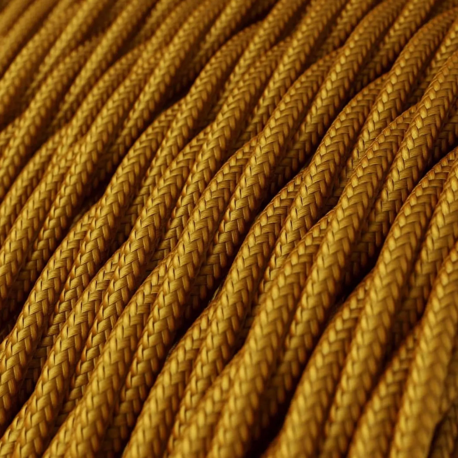Snoet Stofledning Guld | Creative Cables | 5 Meter | 3x0.75mm2
