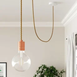 Snoet Stofledning Guld | Creative Cables | 5 Meter | 3x0.75mm2