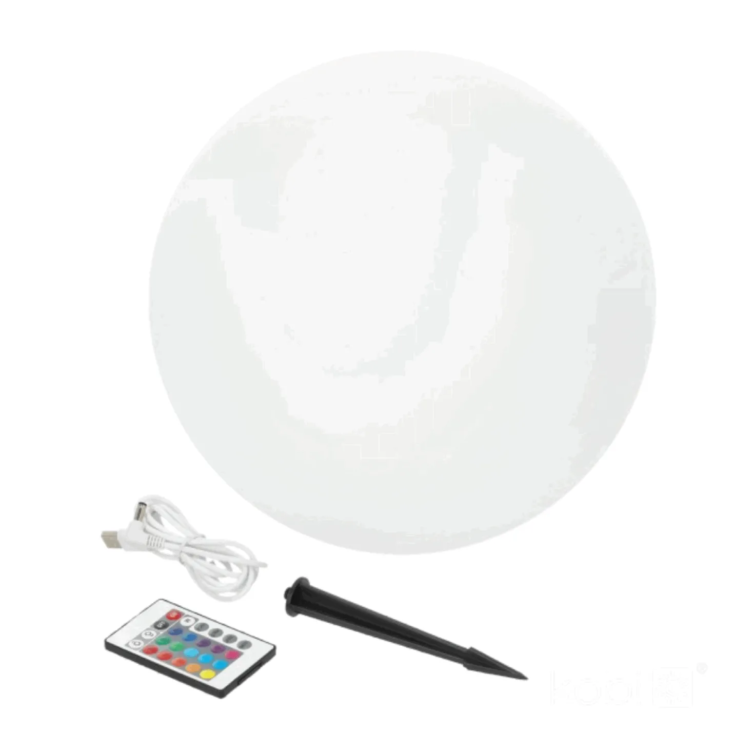 Solcelle Kuglelampe | Udendørs Solcelle Lampe | RGB +3000K | Ø400mm | IP54