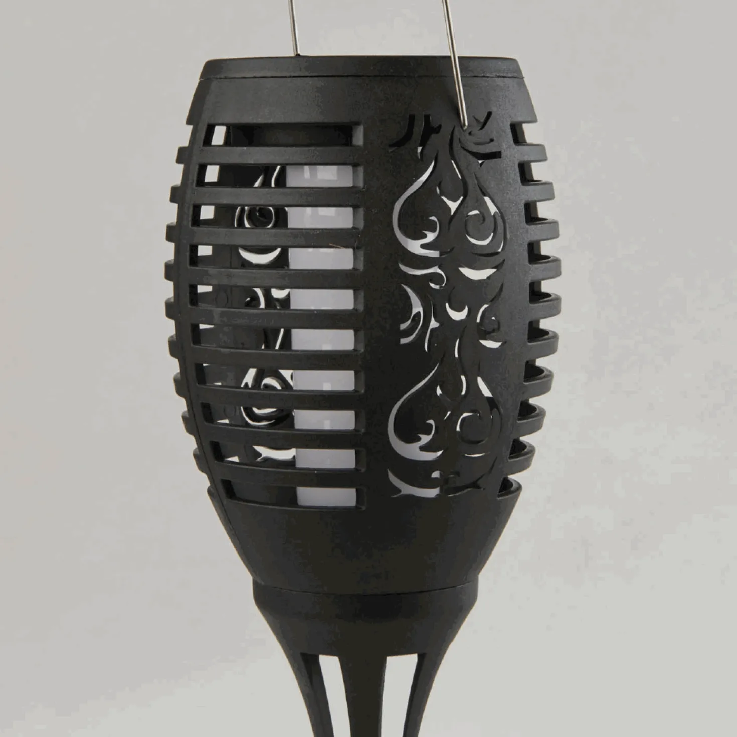 Solcellelampe Flamme fakkel på Spyd | Batteri | 51cm | LED | 6 stk.