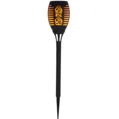 Solcellelampe Flamme fakkel på Spyd | Batteri | 51cm | LED | 6 stk.