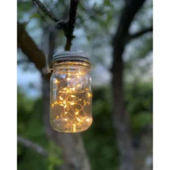 Solcelle Lanterne | Glas | LED | Lys Dekoration (0745)