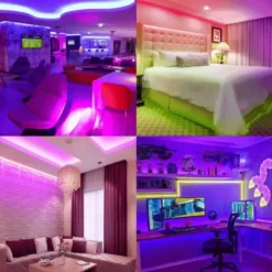 Solcelle LED strip | 3m | RGB | 300lm | 30W | Separat solpanel | 2m kabel | Sort