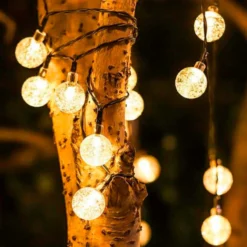 Solcelle Lyskæde | Udendørs Lyskæde | 3000K | 785cm | 40 LED pærer (2291)